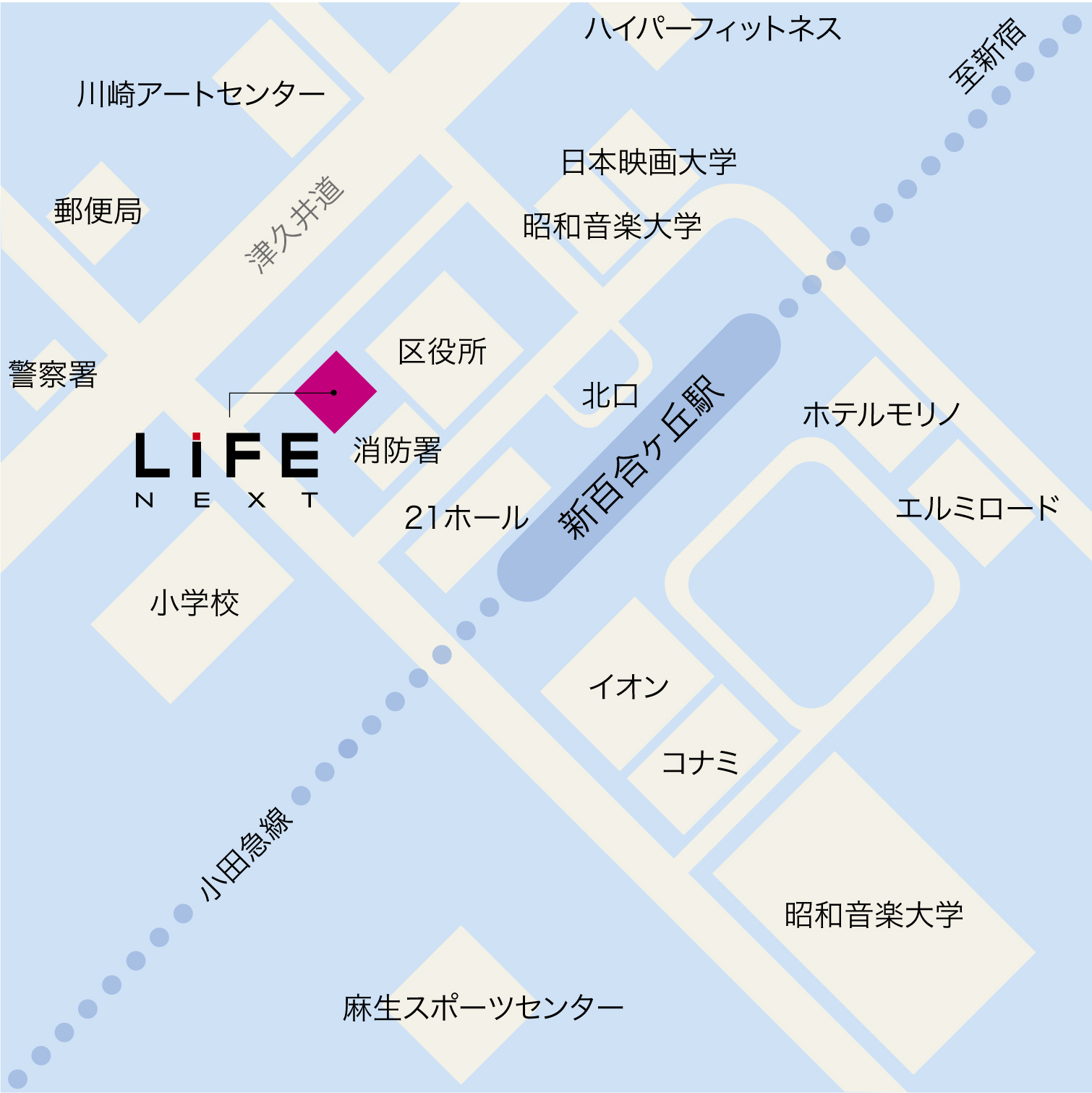 株式会社ライフクリエイションの地図